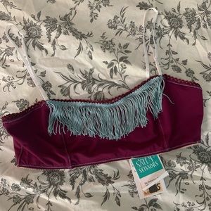 NWT FRINGE BRALETTE